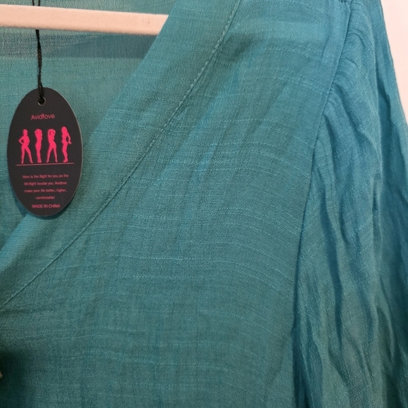 ⭐️40% Off⭐️ Avid Love Teal Button-up Swim Coverup - Picture 11 of 14